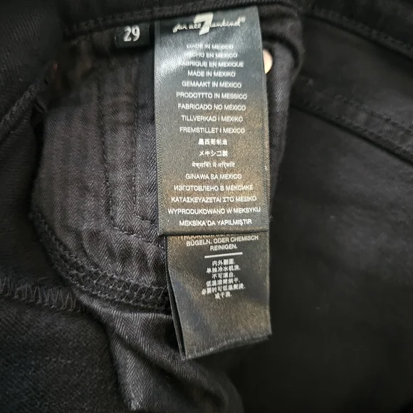 7 for all mankind high waist cropped straight size 29 - Picture 5 of 8